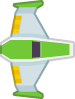 Green spaceship 1